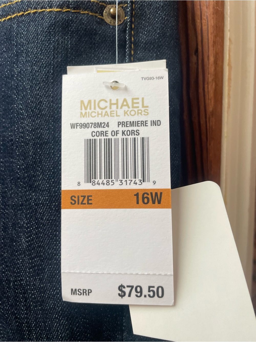 Michael Kors Womens Dark Blue Bootcut Jeans - Picture 5 of 9